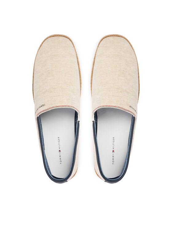 Tommy Hilfiger Tommy Hilfiger Espadryle Hilfiger Chambray Espadrille FM0FM05793 Écru