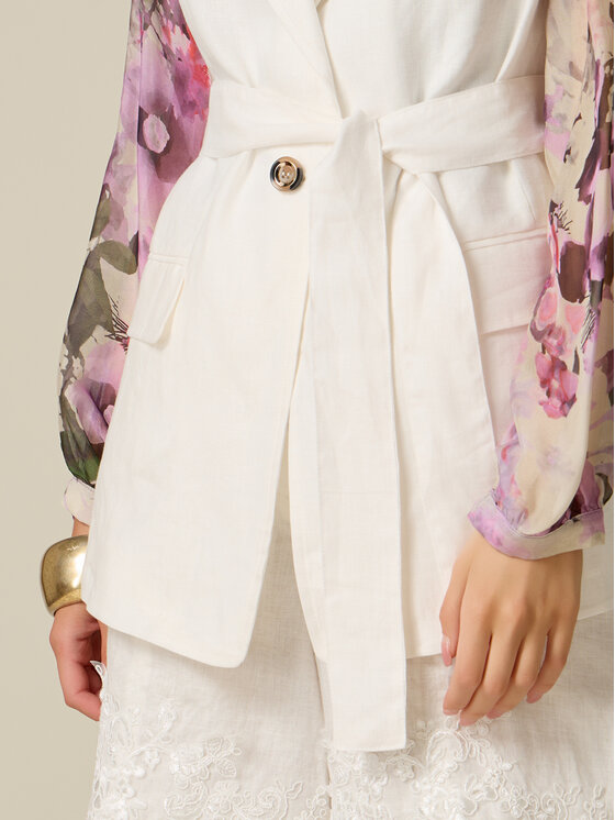 Oltre Oltre Giacca da abito L013R000069N011 Bianco Regular Fit