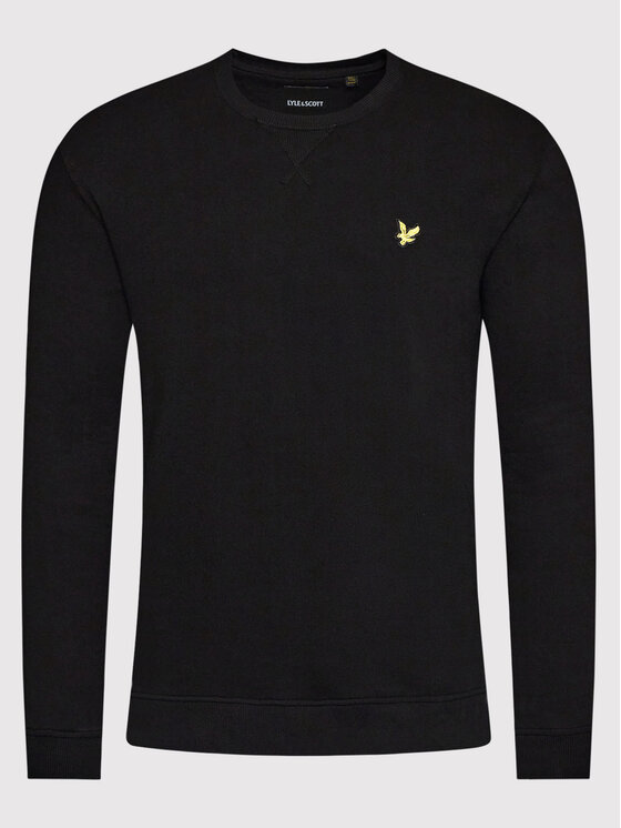 Lyle & Scott Lyle & Scott Bluza Crew Neck ML424VOG Czarny Regular Fit