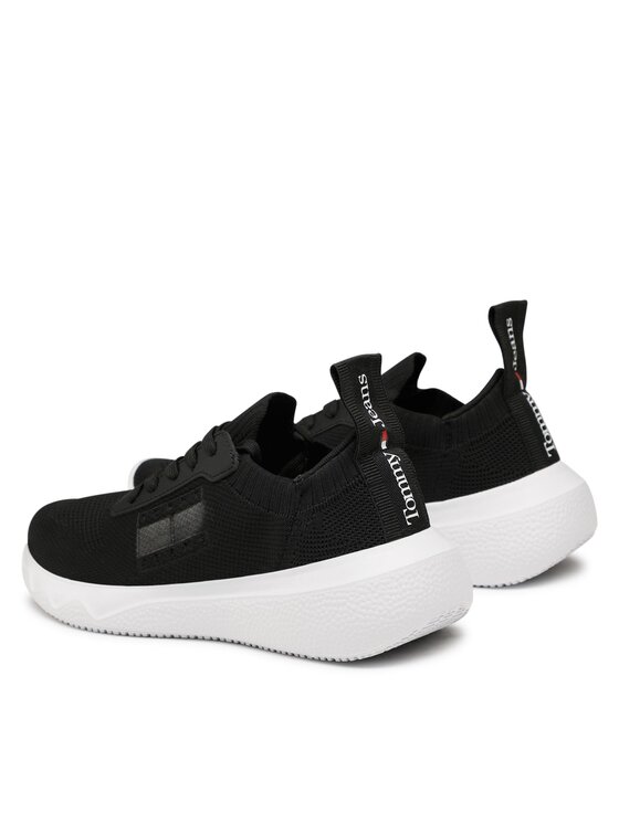 Tommy Jeans Tommy Jeans Tenisice Flexi Cpontrast Brand EN0EN02139 Crna