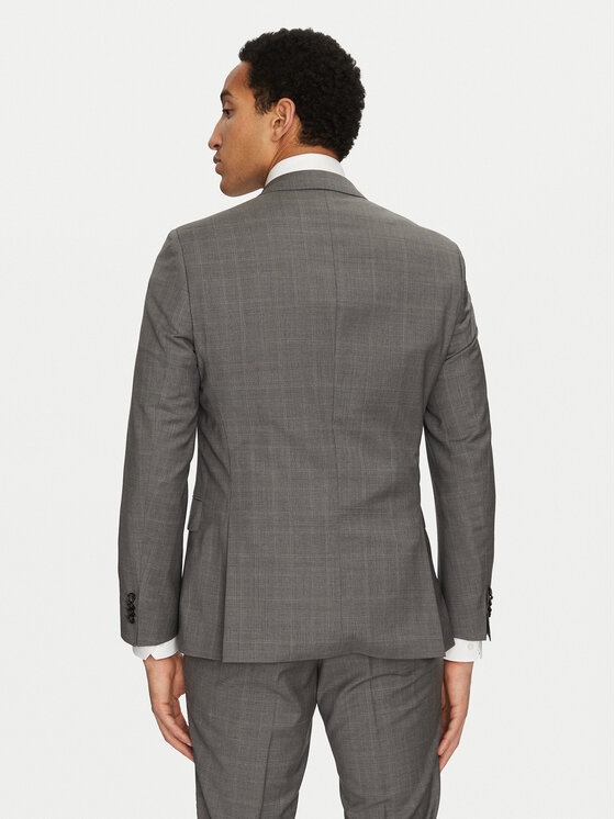 BOSS BOSS Garnitur H-Huge 50535023 Szary Slim Fit