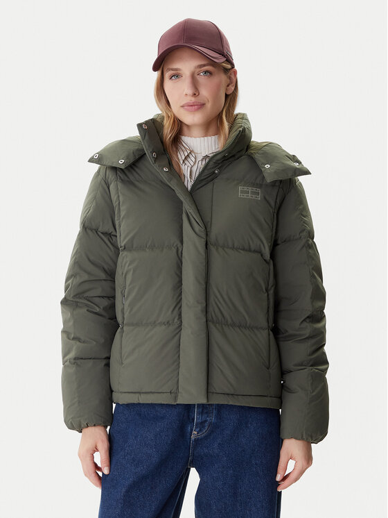 Tommy Jeans Tommy Jeans Geacă din puf Alaska DW0DW21623 Verde Relaxed Fit