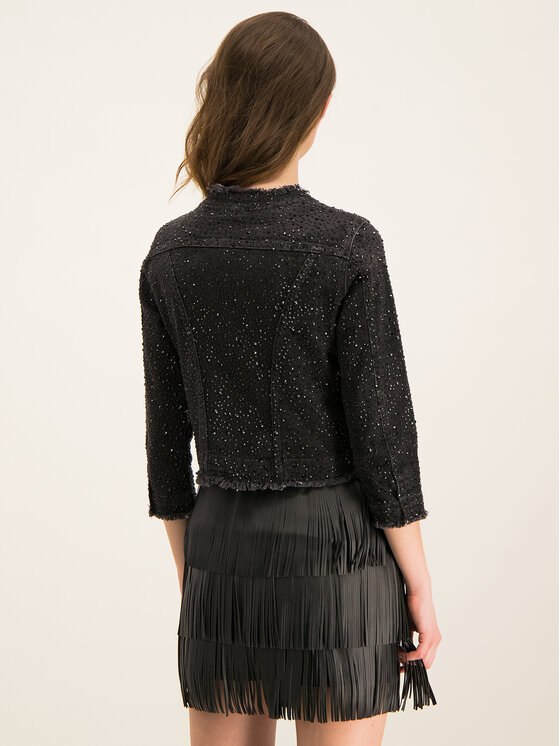 Liu Jo Liu Jo Džinsinė striukė Giacca Corta Kate U69057 D4368 Juoda Regular Fit