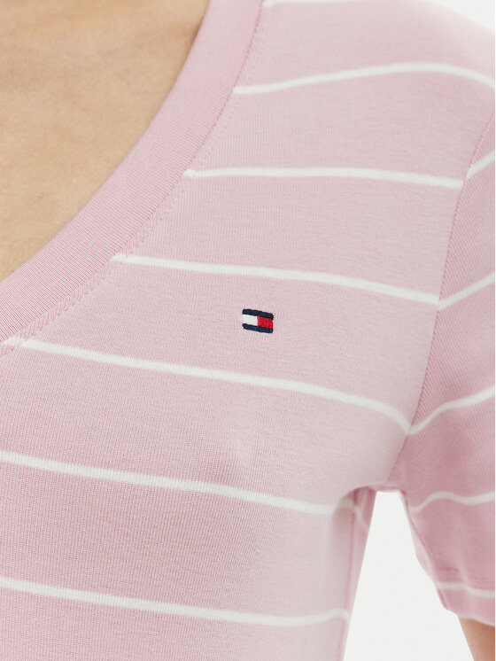 Tommy Hilfiger Tommy Hilfiger Tričko New Cody WW0WW40584 Ružová Slim Fit
