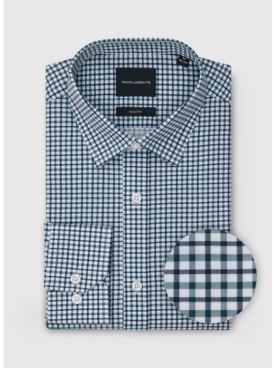 Pako Lorente Pako Lorente Koszula P26WF-1X-023 Niebieski Slim Fit
