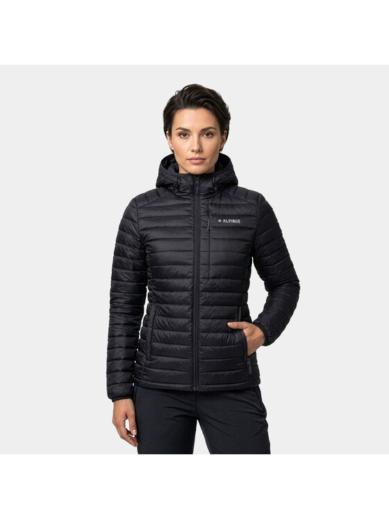 Alpinus Alpinus Kurtka puchowa Kiruna Czarny Regular Fit