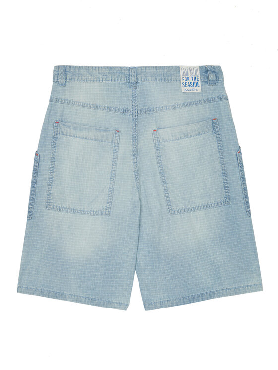 United Colors Of Benetton United Colors Of Benetton Szorty materiałowe 43Z9C9042 Niebieski Regular Fit
