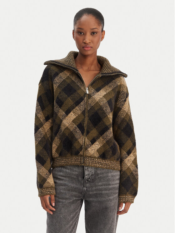 ONLY ONLY Kardigāns Maroon 15358211 Zaļš Regular Fit