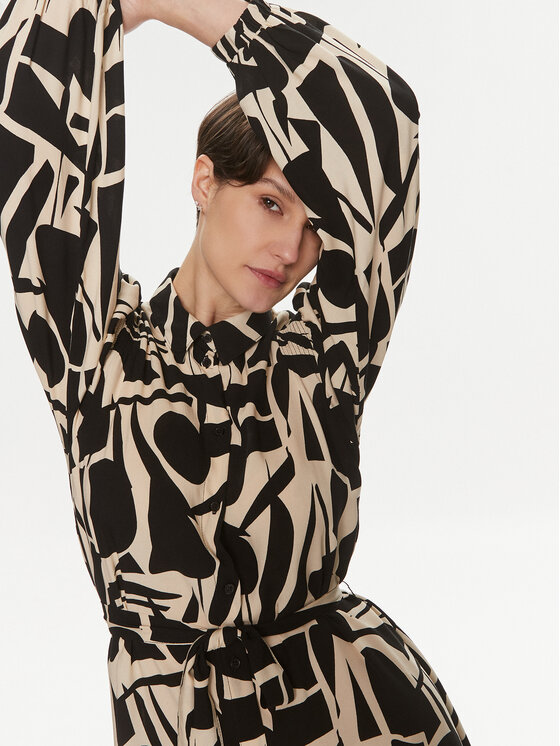 ONLY ONLY Haljina košulja Halia 15315986 Crna Regular Fit