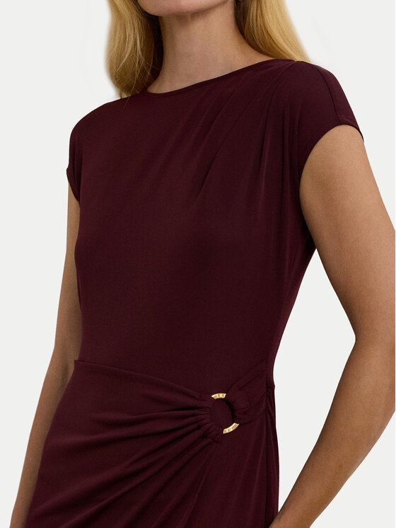 LAUREN RALPH LAUREN LAUREN RALPH LAUREN Koktel haljina 250951402001 Tamnocrvena Slim Fit