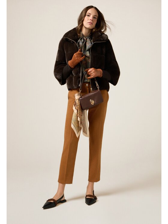 Oltre Oltre Cappotto 0076R000471N032 Marrone Boxy Fit