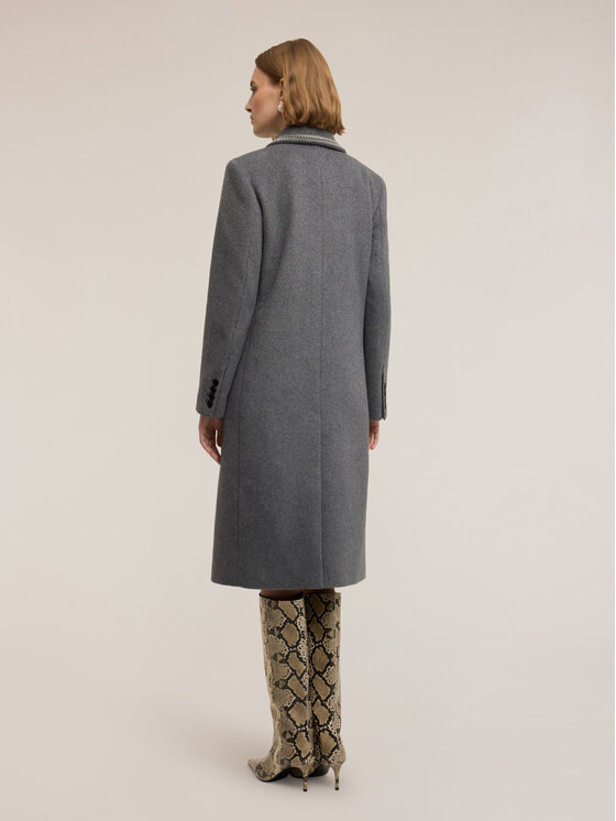 Motivi Motivi Cappotto 0085Q100640N013 Grigio Regular Fit