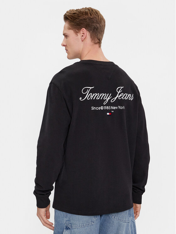 Tommy Jeans Tommy Jeans Sweatshirt Luxe DM0DM18296 Schwarz Regular Fit