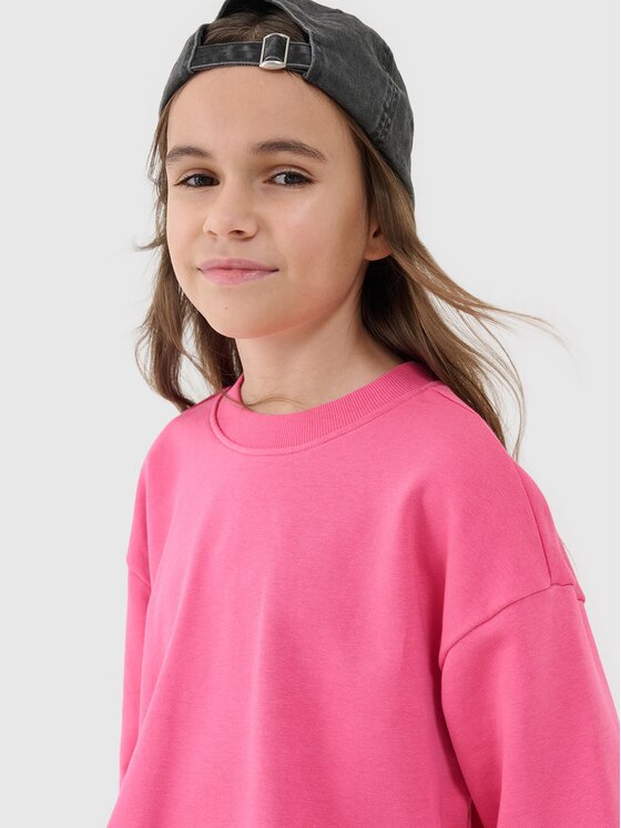 4F 4F Felpa 4FJWSS25TSWSF1479-54S Rosa Regular Fit