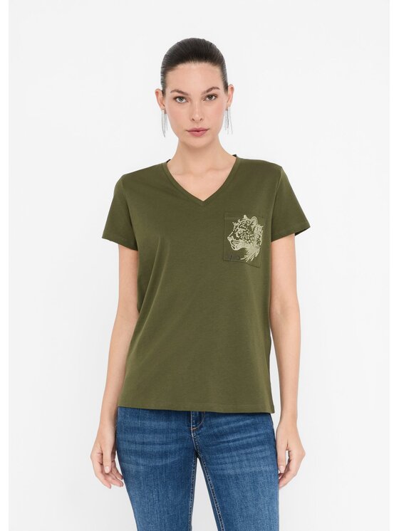 Liu Jo Liu Jo Top TF5295JS923M9704 Verde Regular Fit