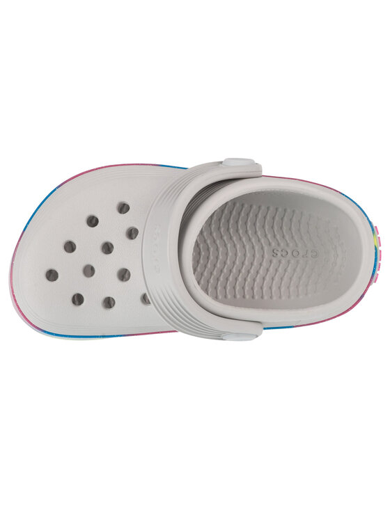 Crocs Crocs Klapki Off Court Glitter Band Clog T Biały