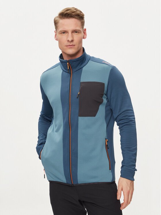 CMP Fleecová mikina 34G7597 Modrá Regular Fit