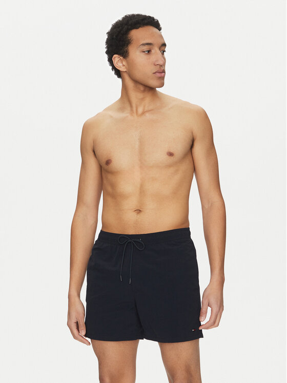 Tommy Hilfiger Tommy Hilfiger Szorty kąpielowe UM0UM03477 Granatowy Regular Fit