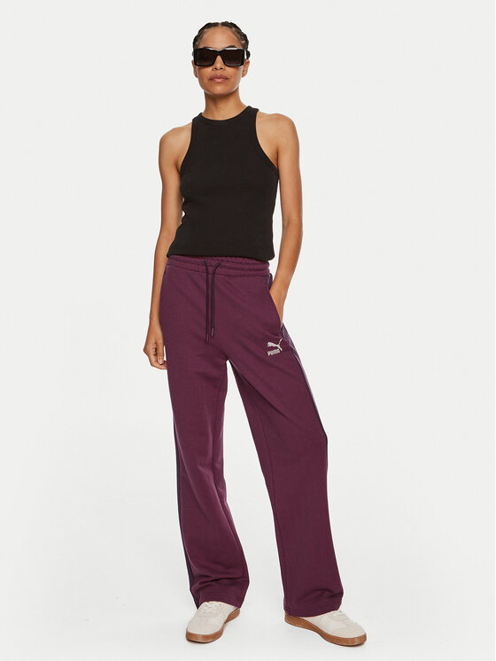 Puma Puma Donji dio trenerke T7 High Waist Track 626798 44 Tamnocrvena Regular Fit