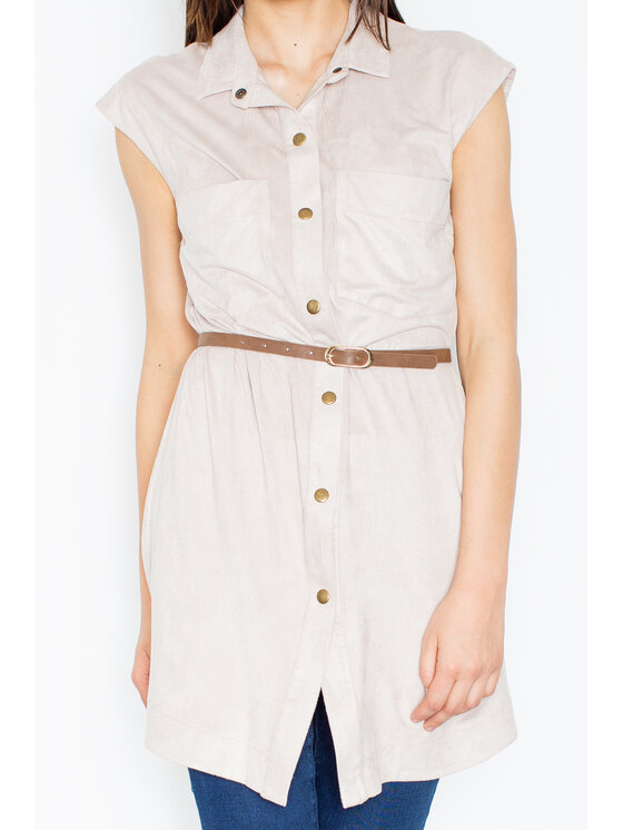 FIGL FIGL Šaty M451 Béžová Regular Fit