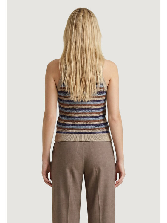 Artigli Artigli Maglione TOP MULTIRIGHE LUREX Oro To Fit