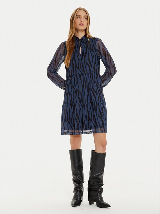Vila Vila Sukienka codzienna Volettis 14097666 Niebieski Relaxed Fit