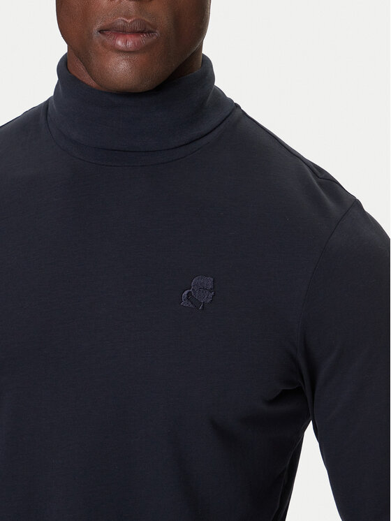 KARL LAGERFELD KARL LAGERFELD Rollkragenpullover 755023 554226 Dunkelblau Regular Fit