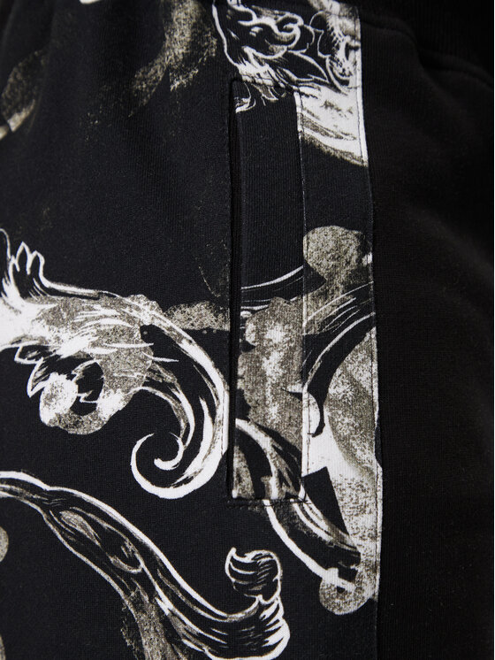 Versace Jeans Couture Versace Jeans Couture Долнище анцуг 76GAA3C0 Черен Regular Fit