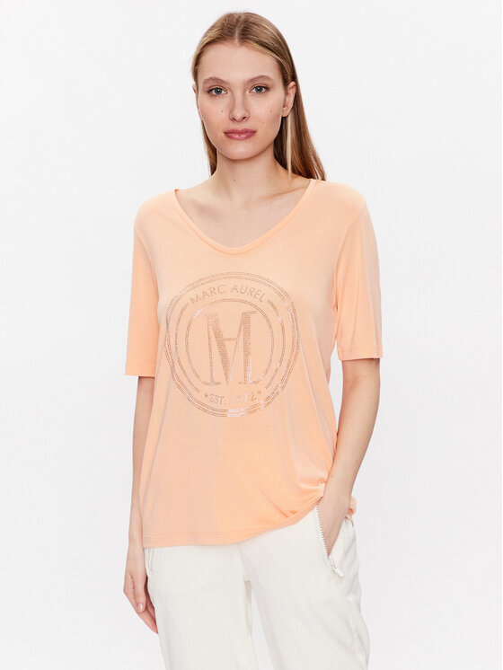 Marc Aurel Tricou 7411 7000 73550 Portocaliu Regular Fit