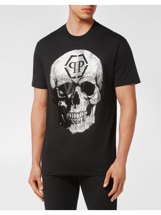 PHILIPP PLEIN PHILIPP PLEIN Tričko 3043 Čierna Regular Fit