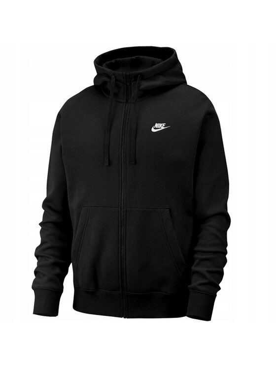 Nike Nike Felpa Nike NSW Club Fleece FZ Hoodie Nero Regular Fit