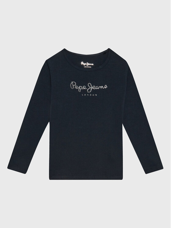 T-Shirt Pepe Jeans Hana Glitter Per Bambine - Cotone Elasticizzato, Maniche Corte E Logo Frontale - Foto 10