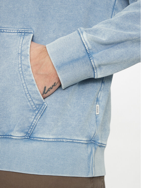 Guess Jeans Guess Jeans Felpa M5GQ23 KCTJ1 Celeste Regular Fit