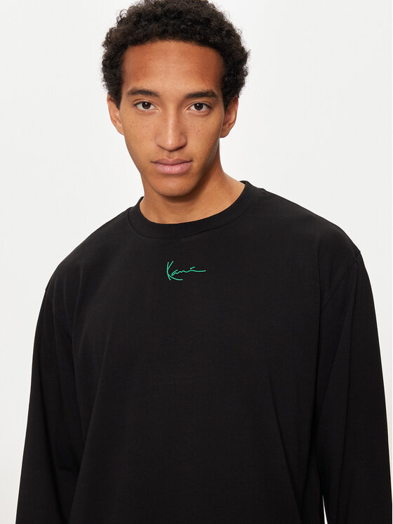 Karl Kani Karl Kani Longsleeve Small Signature Tribal 60240012 Czarny Regular Fit