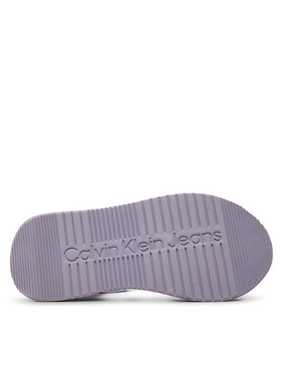 Calvin Klein Jeans Calvin Klein Jeans Sandale Sandal Velcro Webbing In Mtl YW0YW01480 Ljubičasta