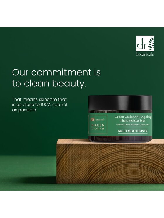 Dr Botanicals Dr Botanicals Krem nawilżający na noc DB Green Caviar & Argan Oil przeciw starzeniu się skóry Krem na noc