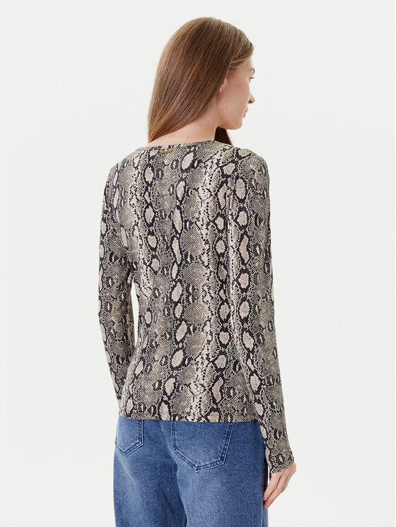 MICHAEL Michael Kors MICHAEL Michael Kors Bluse MT551STHMC Beige Regular Fit