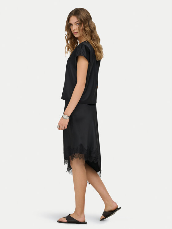 ONLY ONLY Миди пола Faraya 15380116 Черен Regular Fit