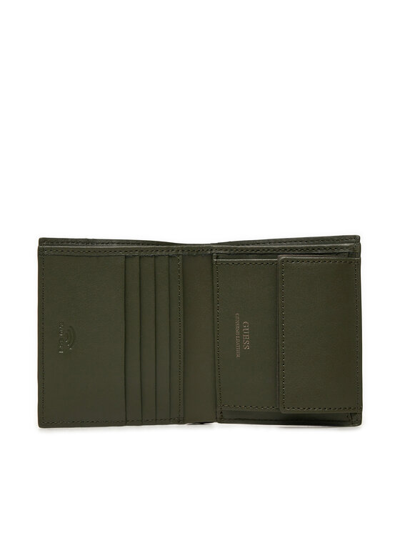 Guess Guess Duży Portfel Męski Mito SMMTCF LEA22 Khaki