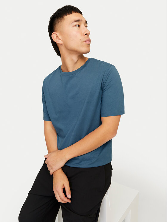 Jack & Jones Jack & Jones Tričko Basic 12156101 Modrá Standard Fit