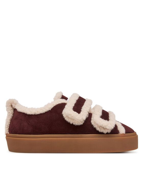 Inuikii Inuikii Sneakers Shearling Low Velcro 1001.001.0231.518 Bordeaux