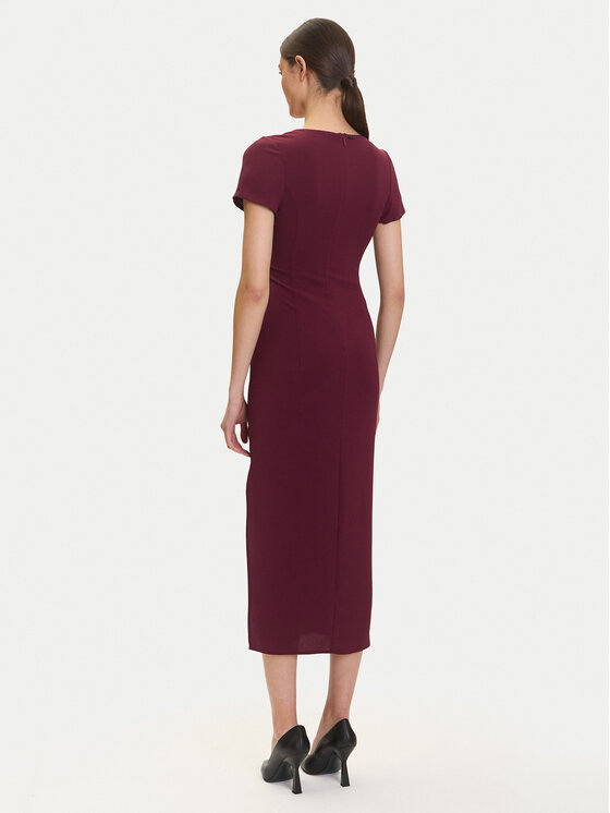 Armani Exchange Armani Exchange Strickkleid XW000665 AF10872 UA343 Dunkelrot Regular Fit