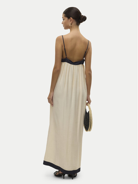 Vero Moda Vero Moda Nyári ruha Denise 10329793 Bézs Regular Fit