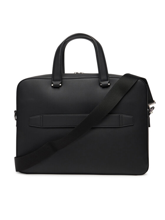 Tommy Hilfiger Tommy Hilfiger Torba za laptop Th Woven Computer Bag AM0AM13660 Crna