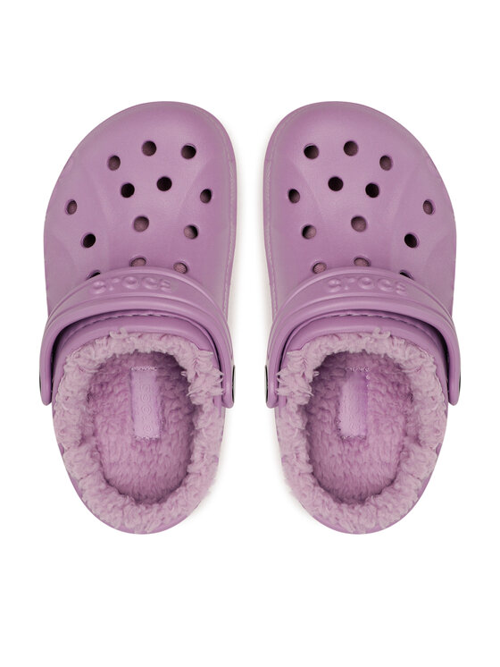 Crocs Crocs Șlapi Baya Lined Clog K 207500-5Q5 Violet