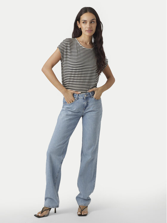 Vero Moda Vero Moda Marškinėliai Ava 10284469 Juoda Regular Fit
