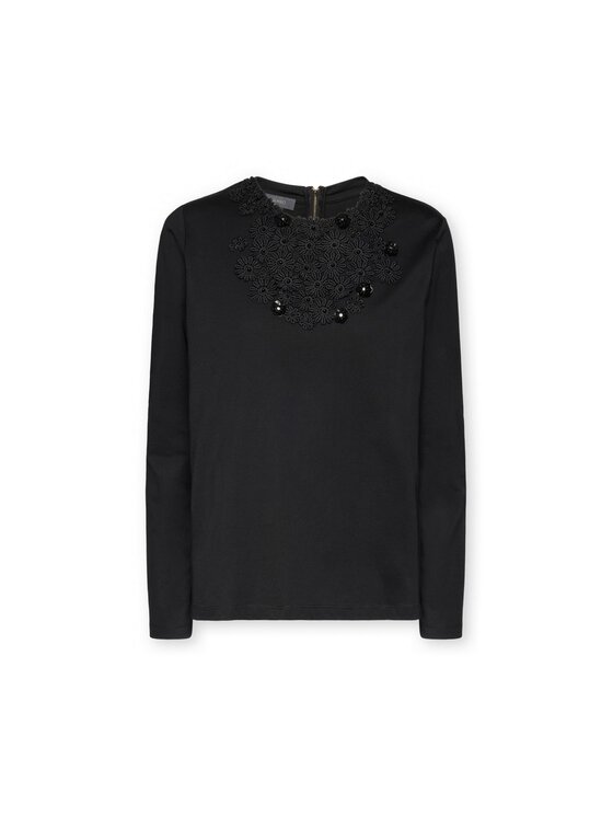 Elena Mirò Elena Mirò Blusa G044Z000695N033 Nero Slim Fit