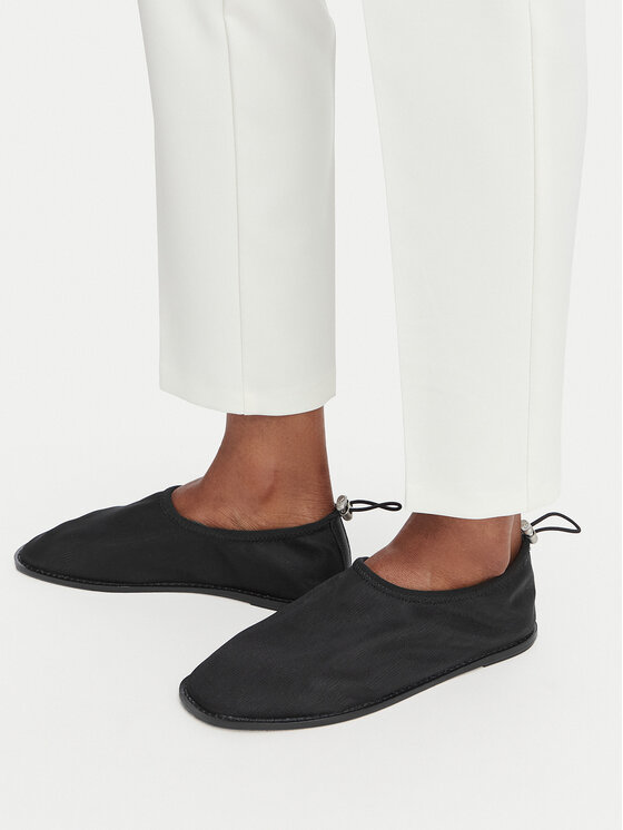 Calvin Klein Balerini Stretch Ballerina Shoe Spac Mesh HW0HW03041 Negru