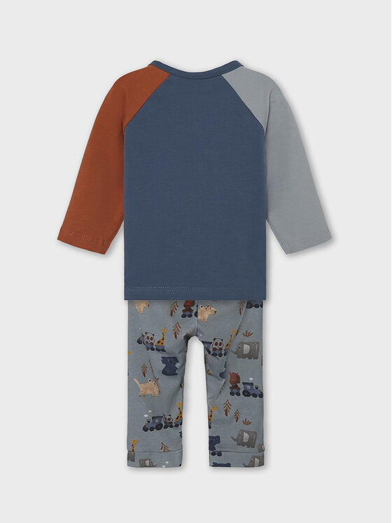 NAME IT NAME IT Komplet bluza in hlače 13215282 Mornarsko modra Regular Fit