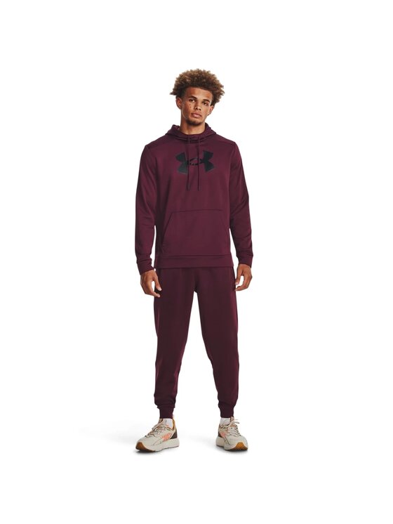 Under Armour Under Armour Spodnie dresowe Fleece Joggers Bordowy Basic Fit